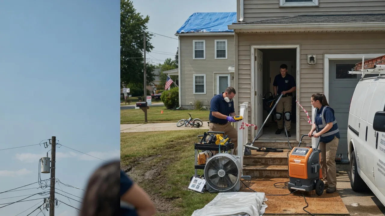 Water Damage Repair in Center Cross, VA near me